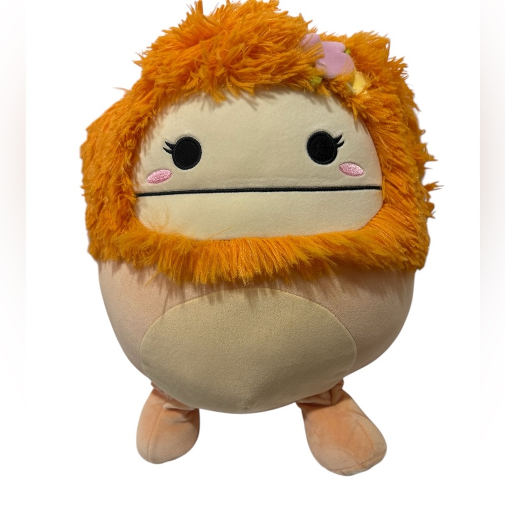 NWT Squishmallows Shasta The Bigfoot with Tropical Flower 12 Inch